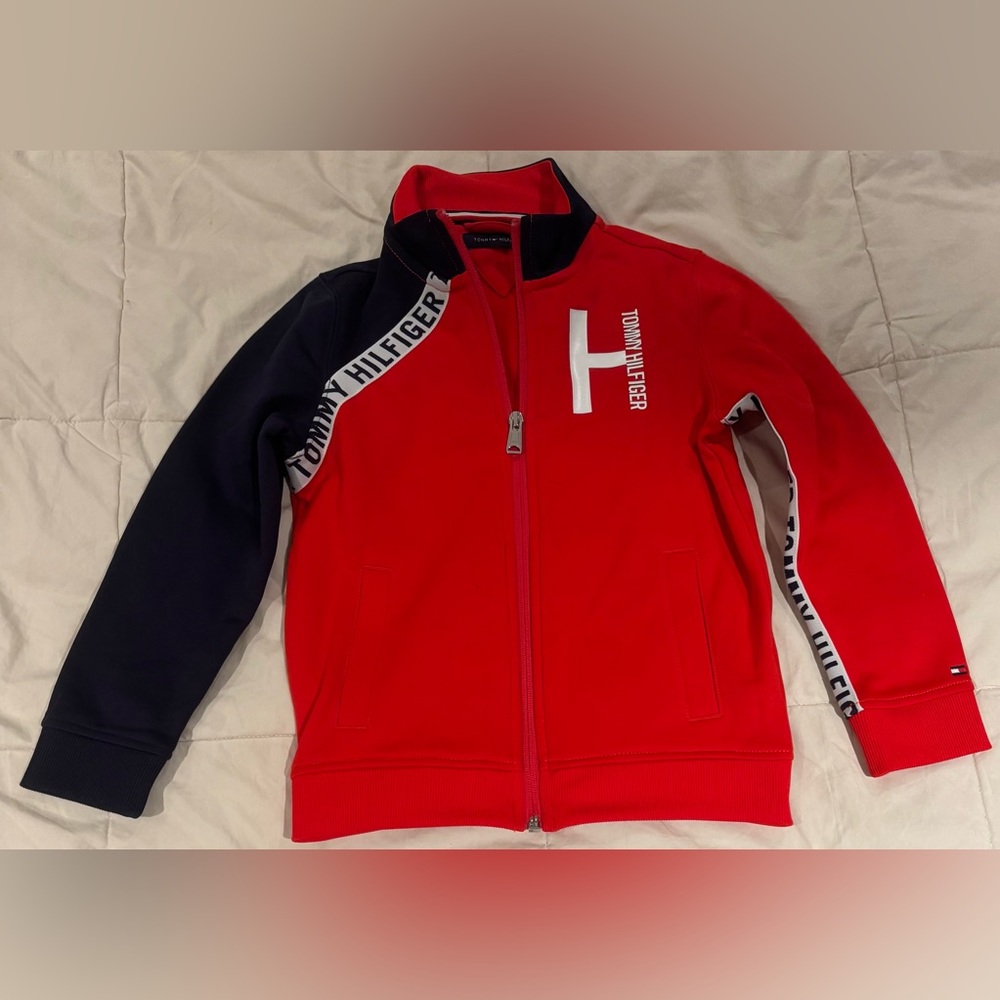 Kids Tommy Hilfiger Track Jacket Children’s Size Small Fits 7/8